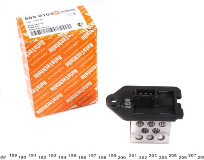 Реостат печки, Peugeot Partner - Citroen Berlingo, 1996 - 2007, (черный) AUTOTECHTEILE 509 0103