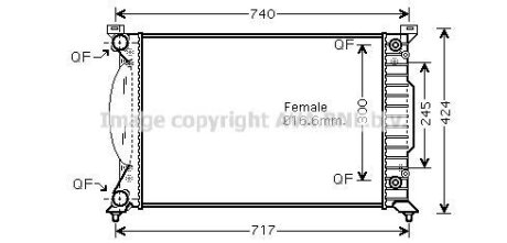 Радіатор, Система охолодження двигуна CLEVER FIT AVA COOLING AI 2202