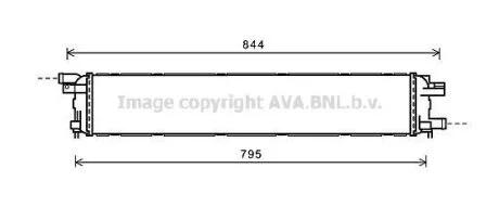 Радиатор охлаждения двигателя Audi A4 B8 (08-), A5 (08-), A6 C7 (11-), A7 (11-) AVA COOLING AI 2361
