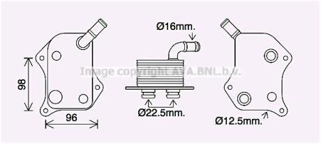 AVA VW Оливний радіатор Audi A4/6, Passat 2.0 00- AVA COOLING AI3414