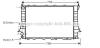Радіатор охолодження двигуна AU 100/A6 MT +/-AC 90-97 (Ava) AVA COOLING AIA 2077 (фото 1)