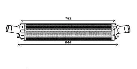 Інтеркулер Audi A4 2,7TDI 3,0TDI 08>12, A6 2,0TSI 3,0TDI 11>, A8 3,0TDI 10>, Q5 3,0TDI 09> AVA AVA COOLING AIA4319