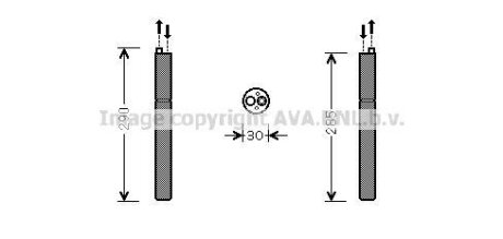 Осушитель кондиционера AUDI A4/A5/Q5 07- AVA COOLING AID298