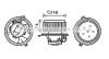 AVA ALFA ROMEO Вентилятор салону 147 1.6, 1.9, 2.0 01-, GT, 156 AVA COOLING AL8138 (фото 1)
