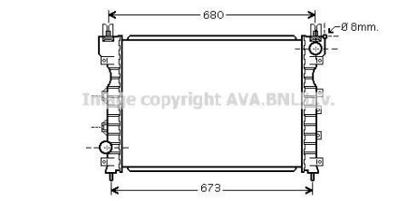Радиатор охлаждения (613x458x32) Land Rover Freelander I 1.8-2.5 98-06 AVA COOLING AU 2174