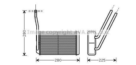 AVA LAND ROVER радіатор обігрівача салону FREELANDER I 1.8 16V 4x4 AVA COOLING AU6195