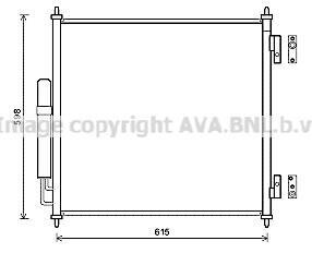 Конденсер LAND ROVER RANGE ROVER 12- 3.0-5.0/3.0D-4.4D AVA COOLING AUA5218D