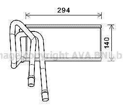 Радиатор отопителя салона LAND ROVER RANGE ROVER SPORT/DISCOVERY III 04- AVA COOLING AUA6226