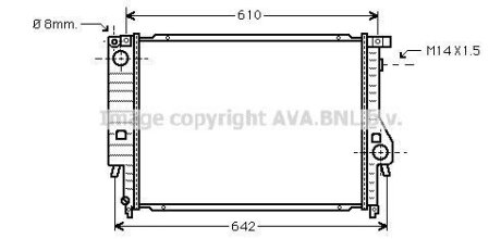 Радіатор, Система охолодження двигуна CLEVER FIT AVA COOLING BW 2047