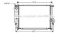 Радиатор охлаждения двигателя BMW 324D/530/730 MT 85-94 (Ava) AVA COOLING BW2096 (фото 1)