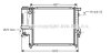 AVA BMW радіатор охолодження двиг. 3 (E36) 316 i 93-98, 3 Compact (E36) 316 i 99-00 AVA COOLING BW 2124 (фото 1)