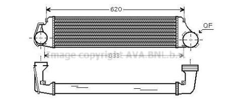 AVA BMW Інтеркулер 3 E46 318d/330xd 00- AVA COOLING BW 4282