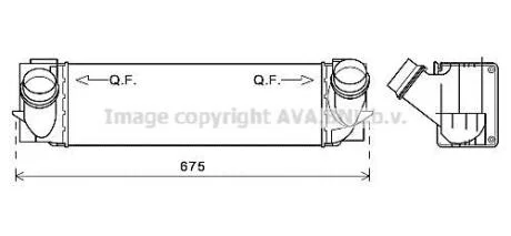 Охолоджувач наддувального повітря AVA COOLING BW4457