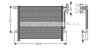 Конденсор кондиционера BMW 3 E46/E83 98-05 (AVA) AVA COOLING BW 5203 (фото 1)