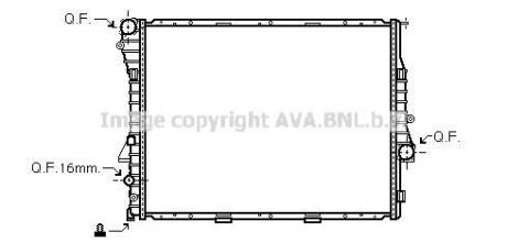 Радіатор BMW X5 4.6/4.8 01- (Ava) AVA COOLING BWA 2276