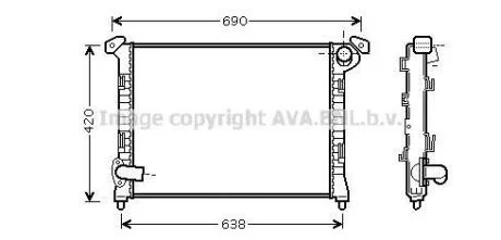 AVA MINI Радіатор COOPER TROPIC 1,6 AC 01- AVA COOLING BWA 2314