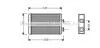 Теплообмінник, система опалення салону AVA COOLING BWA 6210 (фото 1)
