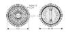 AVA BMW Віскомуфта вентилятора радіатора 3 E30, 5 E34, E39 1.6/2.8 AVA COOLING BW C322 (фото 1)