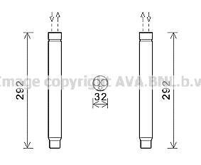 Осушитель кондиционера BMW 1(F20) 10- 1.6-3.0/1.6D-3.0D AVA COOLING BW D445