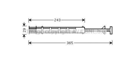 Осушитель кондиционера FIAT/PSA DUCATO/JUMPER/BOXER AVA COOLING CN D247