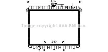 Радіатор охолодження двигуна NISSAN TERRANO II (1993) 2.7 TD (Ava) AVA COOLING DN 2148