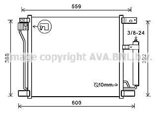 Конденсатор, система кондиціонування повітря AVA COOLING DN 5401D