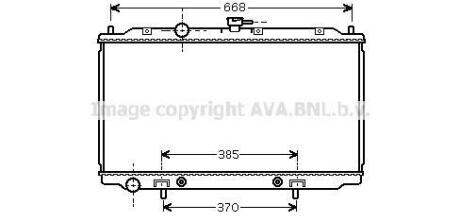 Радіатор охолодження двигуна Nissan Primera (02-08) 1,8i AT, Primera (00-06) 1,8i AT AVA AVA COOLING DNA 2218