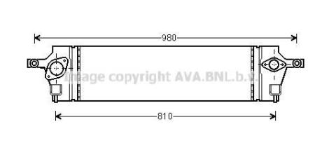 Інтеркулер Nissan X-Trail 2,0dCi 07>13, Koleos 2.0dCi 08> AVA AVA COOLING DNA 4350