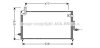 Радиатор кондиционера DAEWOO MATIZ (98-) 0.8/1.0 (AVA) AVA COOLING DW5044 (фото 1)