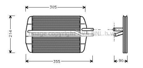 AVA FORD Радіатор опалення Fiesta IV, Фургон 95- AVA COOLING FD 6216
