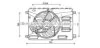 Вентилятор, система охолодження двигуна AVA COOLING FD7554 (фото 1)