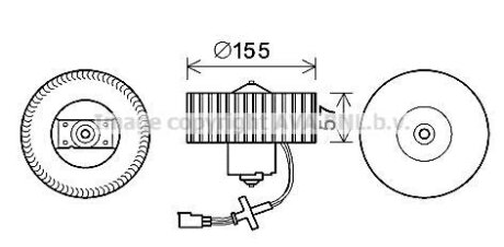 Електродвигун, компресор салону AVA COOLING FD8568