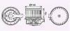 Вентилятор отопителя салона Ford Fiesta (08-) AVA AVA COOLING FD8629 (фото 1)