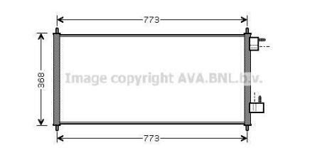 AVA Радіатор кондиціонера FORD Transit Connect (P65, P70, P80) (AVA) AVA COOLING FDA 5361
