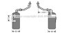 Осушитель кондиционера FORD C-MAX/FOCUS/FOCUS 2 03-12 1.6-2.5 AVA COOLING FDD387 (фото 1)