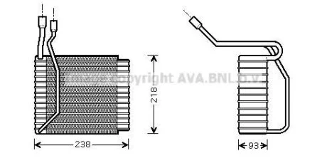 Випарник, система кондиціонування повітря AVA COOLING FDV110