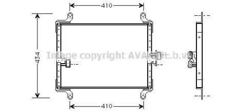 Радiатор кондицiонера (Радиатор кондиционера [OE. 6455.T3]) AVA COOLING FT 5206