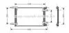 AVA FIAT Радіатор кондиціонера (конденсатор) 1.2/1.9D 01- AVA COOLING FT5248 (фото 1)