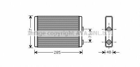 AVA CITROEN Радіатор опалення C8 2.0 02-, DISPATCH 2.0 06-, JUMPY 2.0 10- AVA COOLING FT 6325
