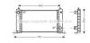 AVA FIAT Радіатор системи охолодження STILO 1.4 16V 2004-01-01 - 2006-11-01 AVA COOLING FTA2243 (фото 1)