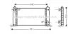 AVA FIAT Радіатор системи охолодження STILO 1.4 16V 2004-01-01 - 2006-11-01 AVA COOLING FTA2243 (фото 1)