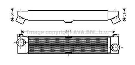 AVA CITROEN Інтеркулер Jumper, Fiat Ducato, Peugeot Boxer 2.2/3.0HDI 06- AVA COOLING FTA 4360