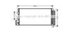 AVA FIAT Радіатор кондиціонера (конденсатор) Linea 1.3/1.6D 07- AVA COOLING FTA5356D (фото 1)