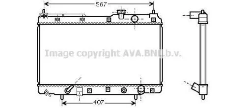 AVA HONDA Радіатор сист. охолодження двиг. CR-V I 2.0 95- AVA COOLING HD 2104 (фото 1)