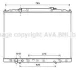 Радіатор охолодження двигуна Honda Pilot (09-) 3.5i AVA AVA COOLING HD2267 (фото 1)