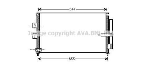 AVA HONDA Радіатор кондиціонера (конденсатор) Civic VIII 1.3/1.8 06- AVA COOLING HD5223D