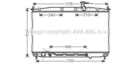 Радіатор охолодження HYUNDAI Santa Fe II (CM) (AVA) AVA COOLING HY 2174