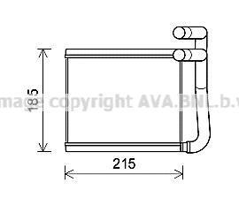 Радіатор обігрівача салону Hyundai Accent 11>, Kia Rio 11> AVA AVA COOLING HY6393