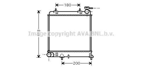 AVA HYUNDAI радіатор охолодження Accent II 1.3/1.5 00- AVA COOLING HYA 2085