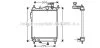 AVA Радіатор охолодження HYUNDAI GETZ (TB) (02-) 1.1-1.6i MT (AVA) AVA COOLING HYA 2099 (фото 1)